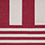 Furn Deck Stripe Red